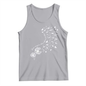 Military Child Month Tank Top Brave Enough To Bloom Wherever We Land Dandelion Flowers TS11 Athletic Heather Print Your Wear