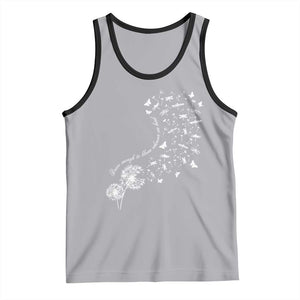 Military Child Month Tank Top Brave Enough To Bloom Wherever We Land Dandelion Flowers TS11 Athletic Heather Black Print Your Wear