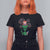 Funny Fourth Of July Alien T Shirt For Women American USA Flag Fireworks TS11 Black Print Your Wear