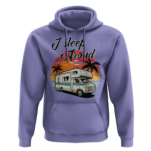 Funny Sarcastic Camping Hoodie I Sleep Around Camper Van TS11 Violet Print Your Wear