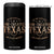 Funny On The Eight Day God Created Texas And It Was Awesome 4 in 1 Can Cooler Tumbler American Texan TS11 One Size: 16 oz Black Print Your Wear