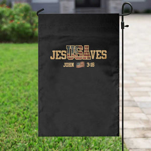 Funny Jesus Saves USA John 3 16 Garden Flag Christian 4th Of July Bible Verse TS11 Print Your Wear