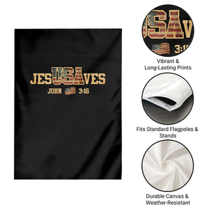 Funny Jesus Saves USA John 3 16 Garden Flag Christian 4th Of July Bible Verse TS11 Print Your Wear