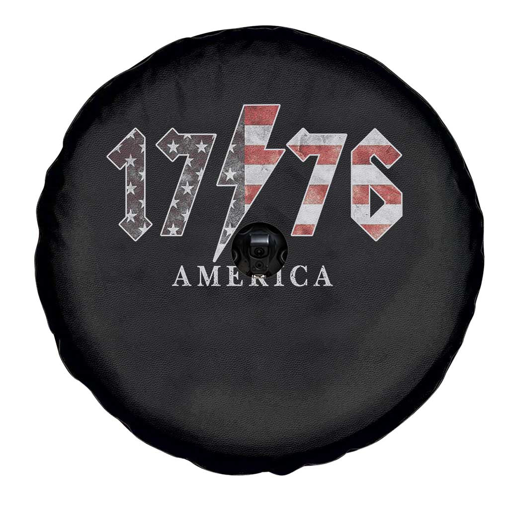 Patriotic 4th Of July 1776 America Classic Rock Spare Tire Cover Vintage American Flag TS11 Print Your Wear