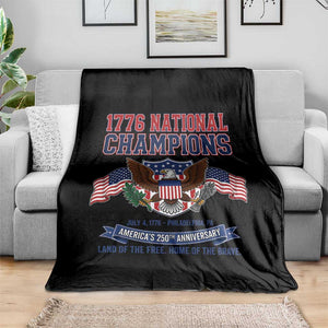 1776 National Champions 250th Anniversary USA Throw Blanket Land Of The Free Home Of The Brave TS11 Print Your Wear