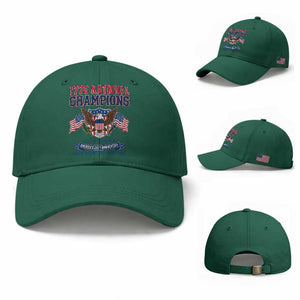 1776 National Champions 250th Anniversary USA Baseball Cap Land Of The Free Home Of The Brave