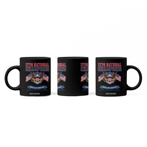 1776 National Champions 250th Anniversary USA Coffee Mug Land Of The Free Home Of The Brave
