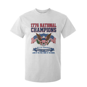 1776 National Champions 250th Anniversary USA T Shirt For Kid Land Of The Free Home Of The Brave