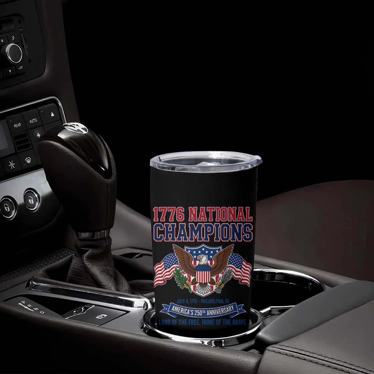 1776 National Champions 250th Anniversary USA Tumbler Cup Land Of The Free Home Of The Brave TS11 Print Your Wear