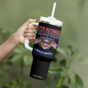 1776 National Champions 250th Anniversary USA Tumbler With Handle Land Of The Free Home Of The Brave TS11 Print Your Wear