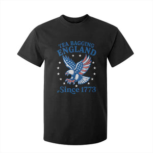 Tea Bagging England Since 1773 T Shirt For Kid Patriotic Eagle 4th of July