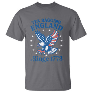 Tea Bagging England Since 1773 T Shirt Patriotic Eagle 4th of July