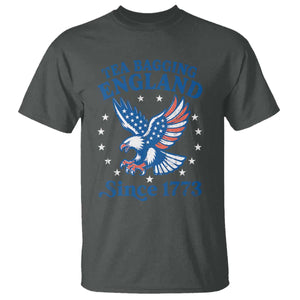 Tea Bagging England Since 1773 T Shirt Patriotic Eagle 4th of July