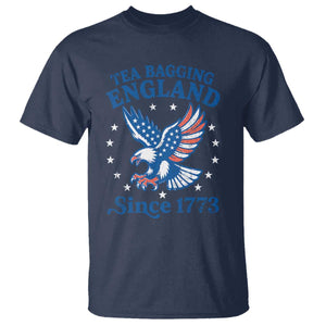 Tea Bagging England Since 1773 T Shirt Patriotic Eagle 4th of July