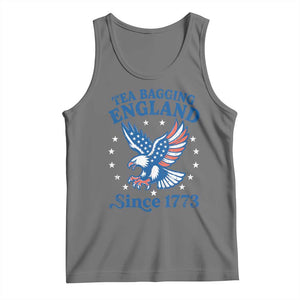 Tea Bagging England Since 1773 Tank Top Patriotic Eagle 4th of July