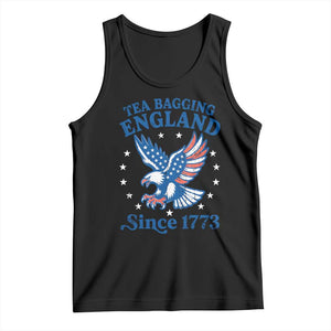 Tea Bagging England Since 1773 Tank Top Patriotic Eagle 4th of July
