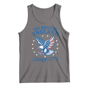 Tea Bagging England Since 1773 Tank Top Patriotic Eagle 4th of July