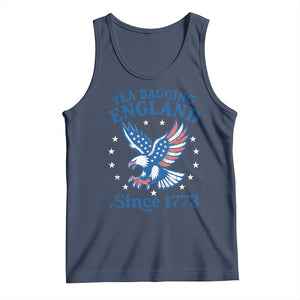 Tea Bagging England Since 1773 Tank Top Patriotic Eagle 4th of July