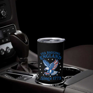 Tea Bagging England Since 1773 Tumbler Cup Patriotic Eagle 4th of July