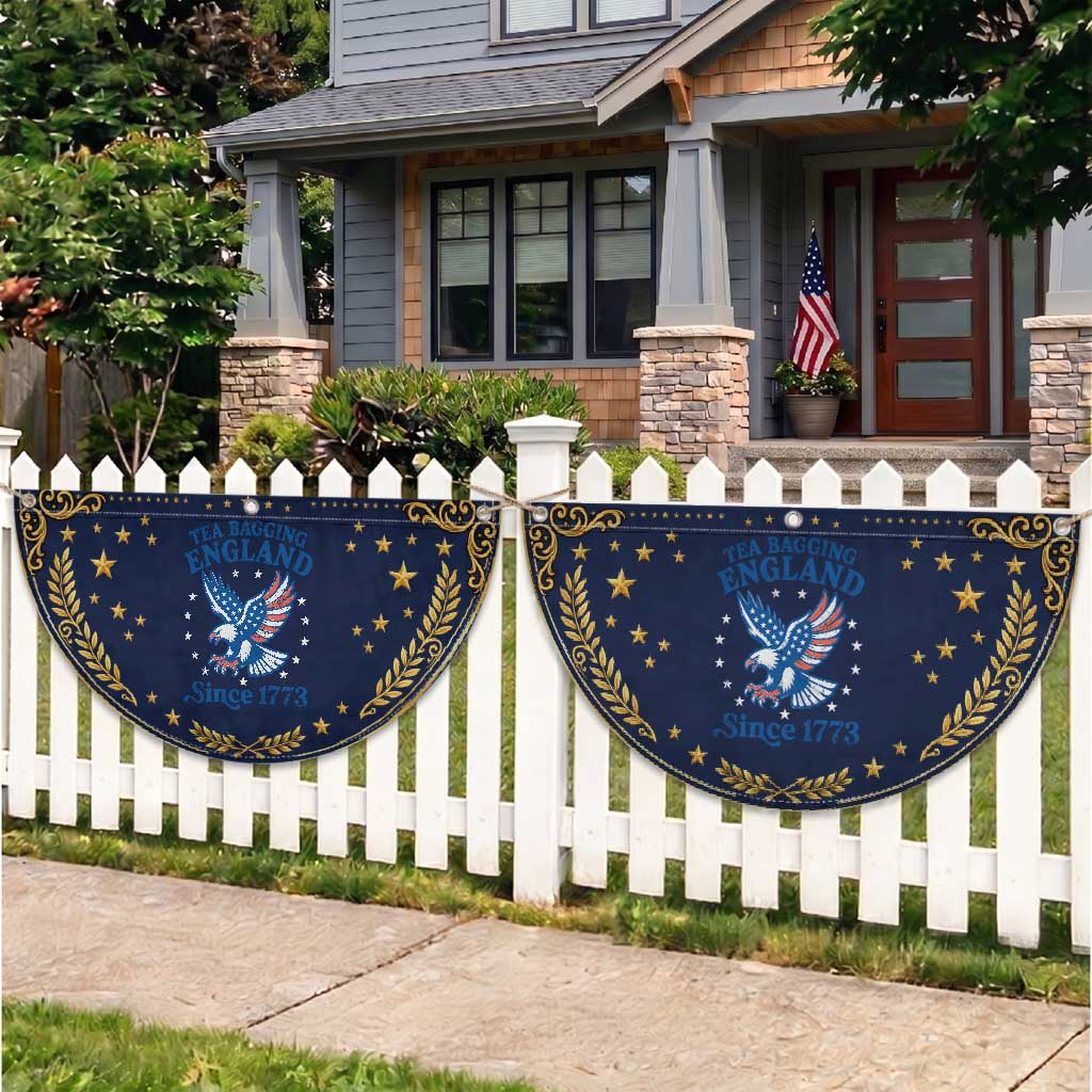 Tea Bagging England Since 1773 Patriotic Fan Flag Eagle 4th of July