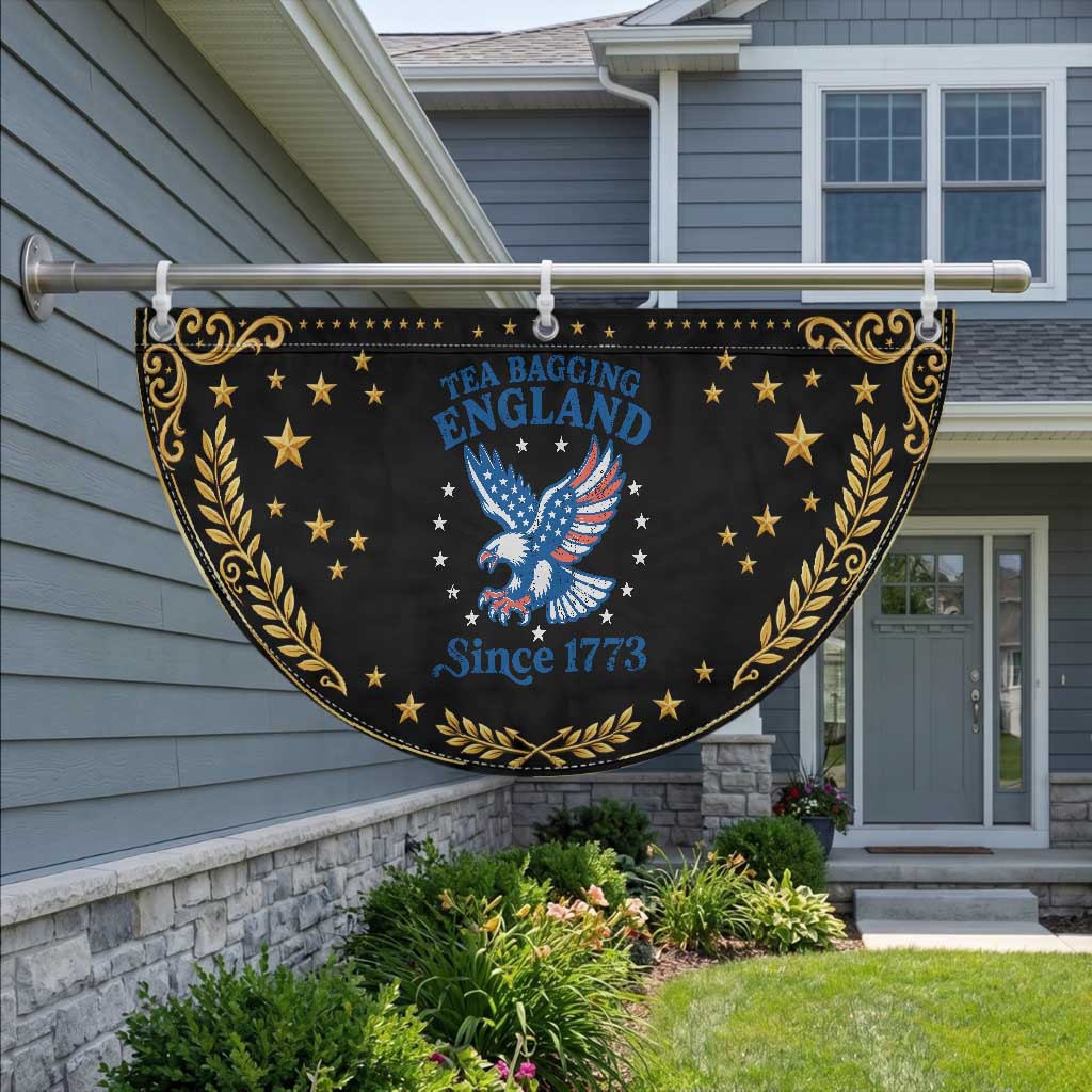 Tea Bagging England Since 1773 Patriotic Fan Flag Eagle 4th of July