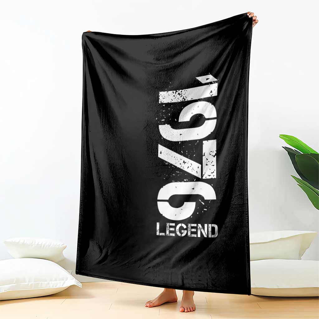 Vintage 1976 Legend Throw Blanket 50th Birthday Gifts Special Milestone