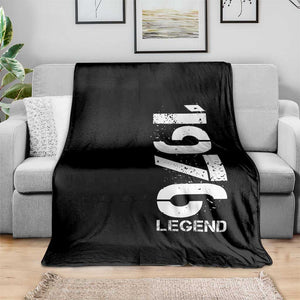 Vintage 1976 Legend Throw Blanket 50th Birthday Gifts Special Milestone