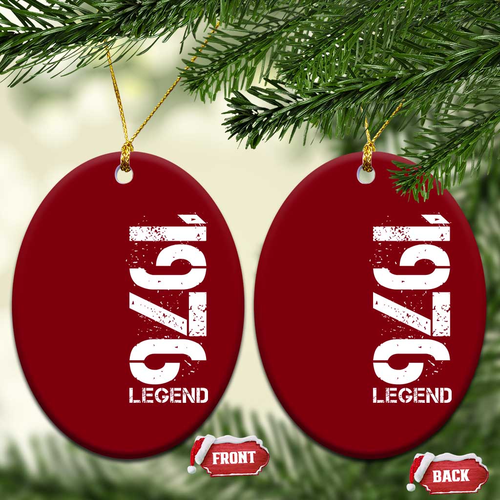 Vintage 1976 Legend Ceramic Ornament 50th Birthday Gifts Special Milestone