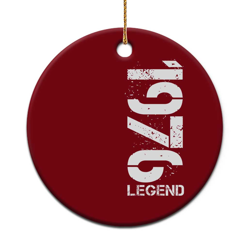 Vintage 1976 Legend Ceramic Ornament 50th Birthday Gifts Special Milestone TS11 1pc Red Print Your Wear