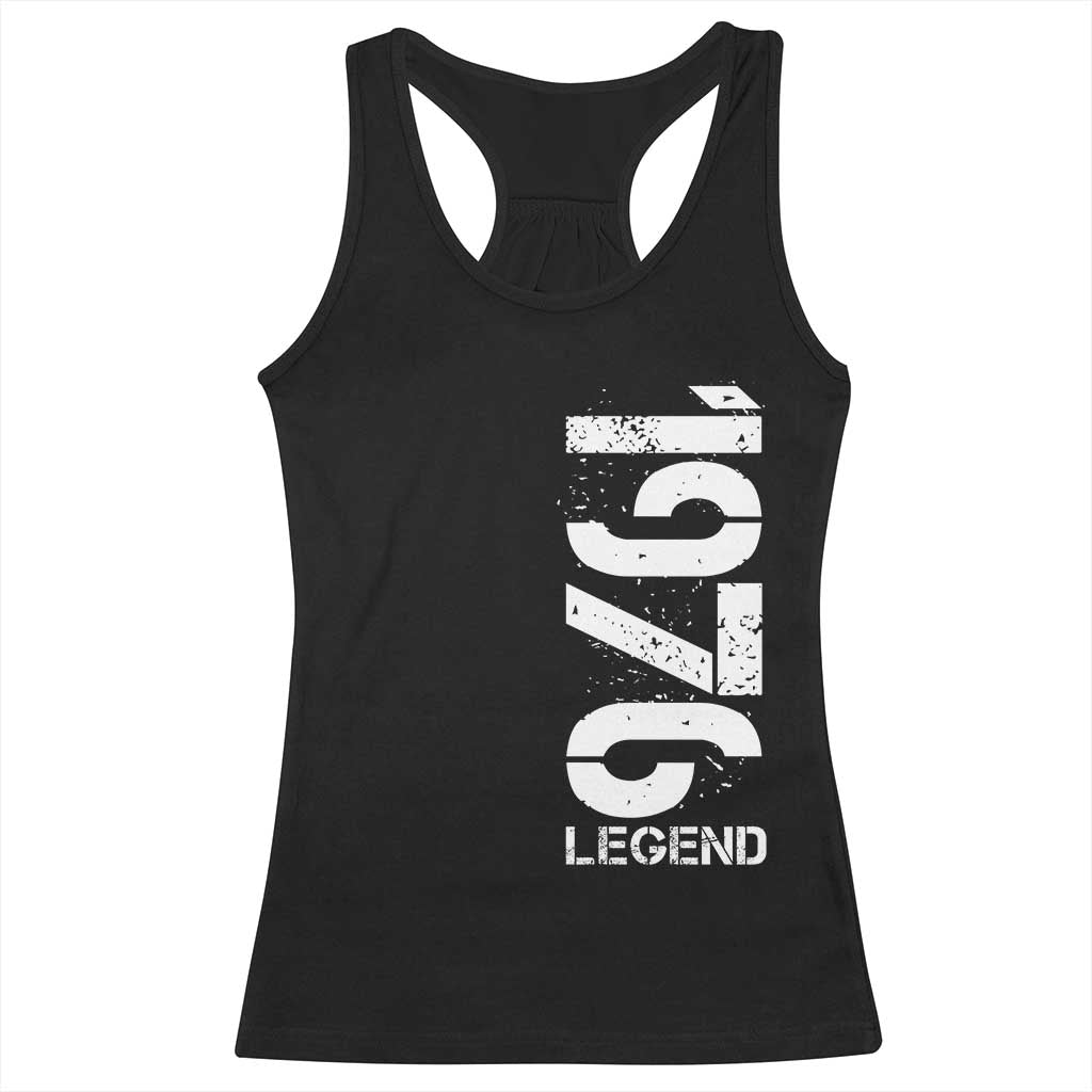Vintage 1976 Legend Racerback Tank Top 50th Birthday Gifts Special Milestone