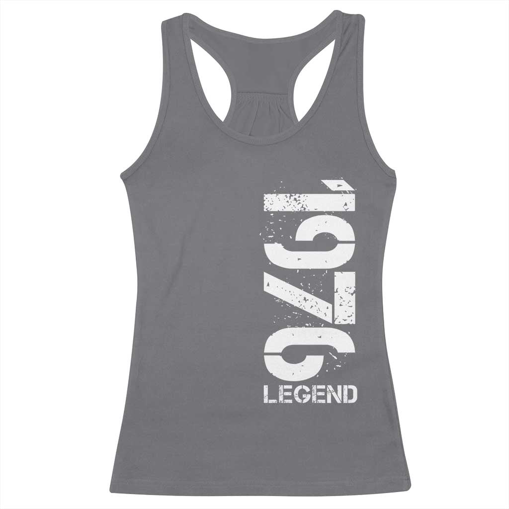 Vintage 1976 Legend Racerback Tank Top 50th Birthday Gifts Special Milestone