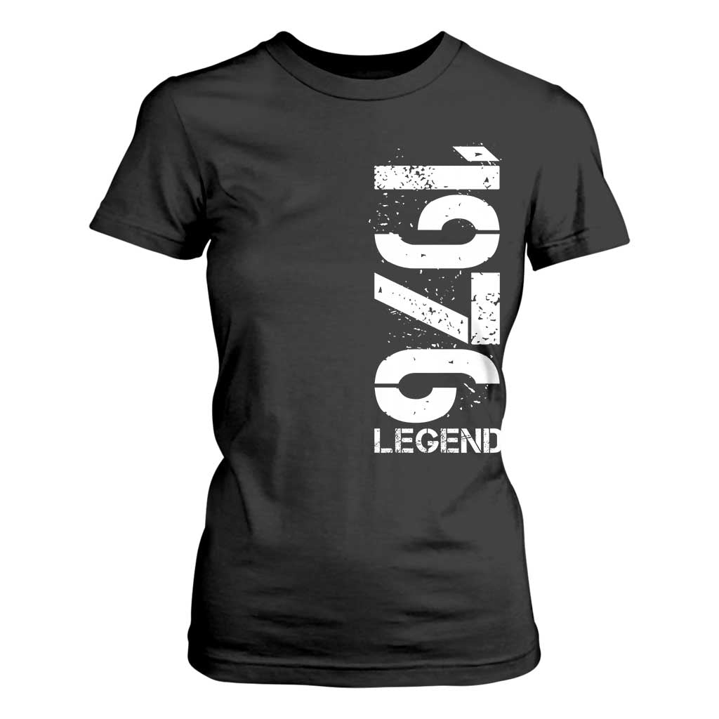 Vintage 1976 Legend T Shirt For Women 50th Birthday Gifts Special Milestone TS11 Black Print Your Wear