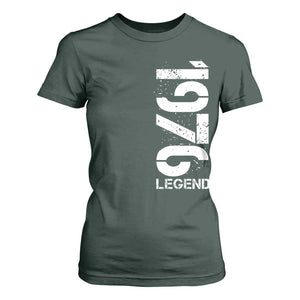 Vintage 1976 Legend T Shirt For Women 50th Birthday Gifts Special Milestone TS11 Dark Forest Green Print Your Wear