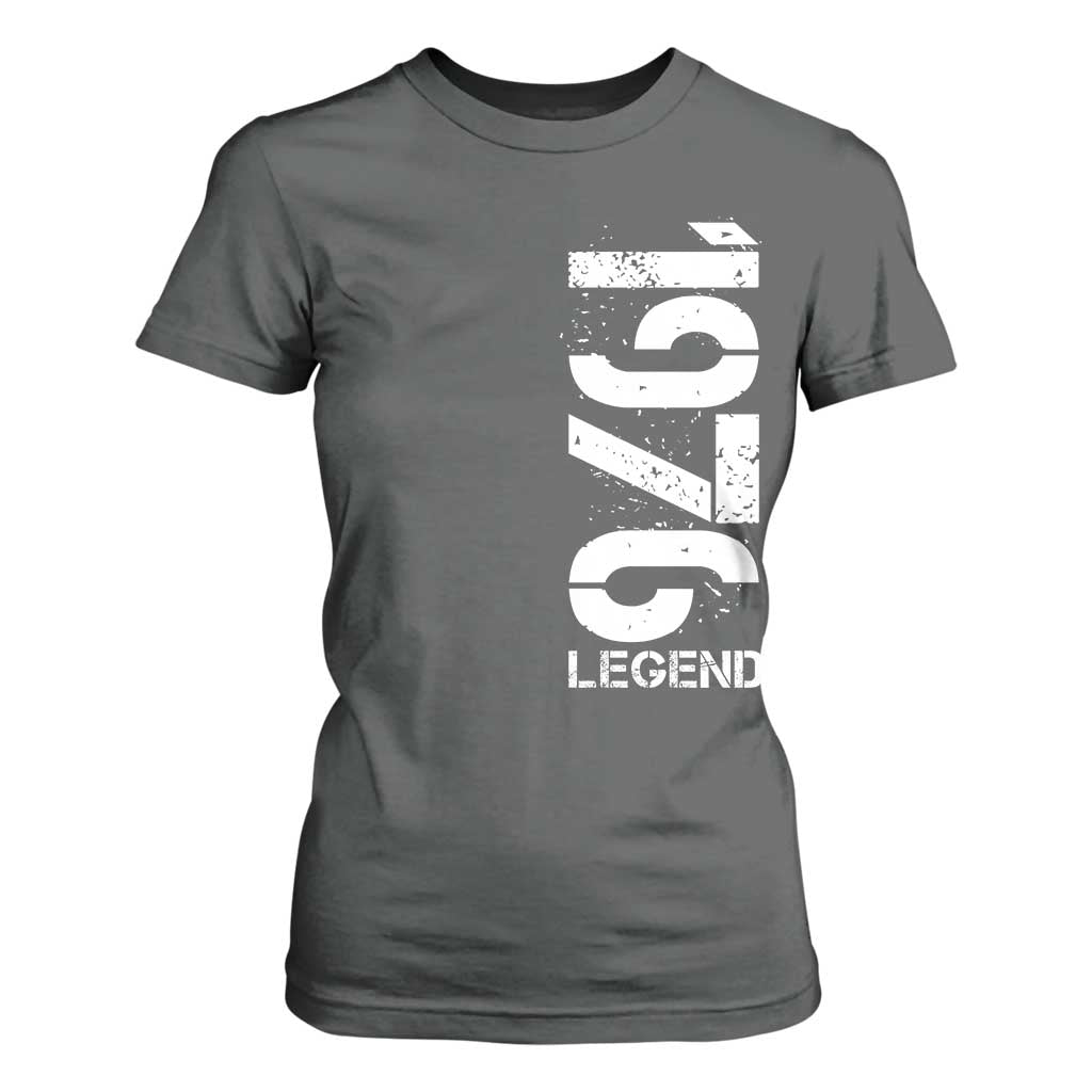 Vintage 1976 Legend T Shirt For Women 50th Birthday Gifts Special Milestone TS11 Dark Heather Print Your Wear
