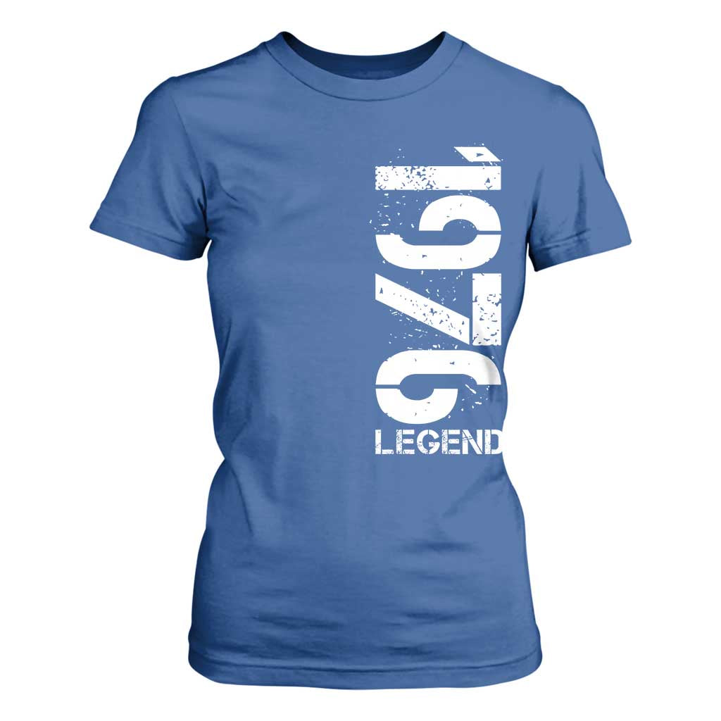 Vintage 1976 Legend T Shirt For Women 50th Birthday Gifts Special Milestone TS11 Royal Blue Print Your Wear