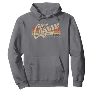 Cheyenne Wyoming Pride Retro Vintage WY State Hoodie