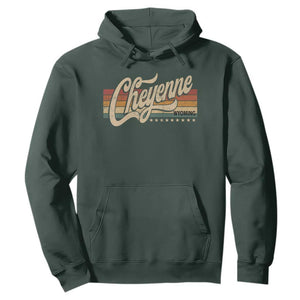 Cheyenne Wyoming Pride Retro Vintage WY State Hoodie