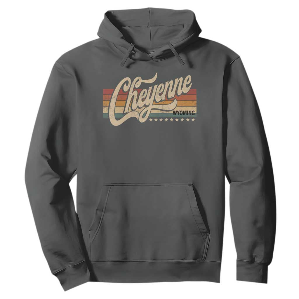 Cheyenne Wyoming Pride Retro Vintage WY State Hoodie