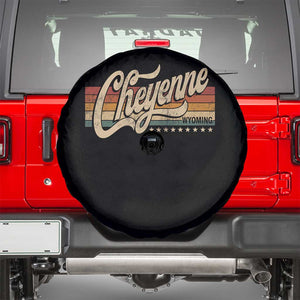 Cheyenne Wyoming Pride Retro Vintage WY State Spare Tire Cover