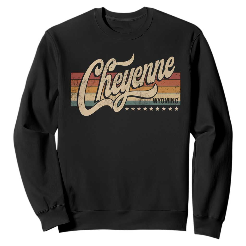 Cheyenne Wyoming Pride Retro Vintage WY State Sweatshirt