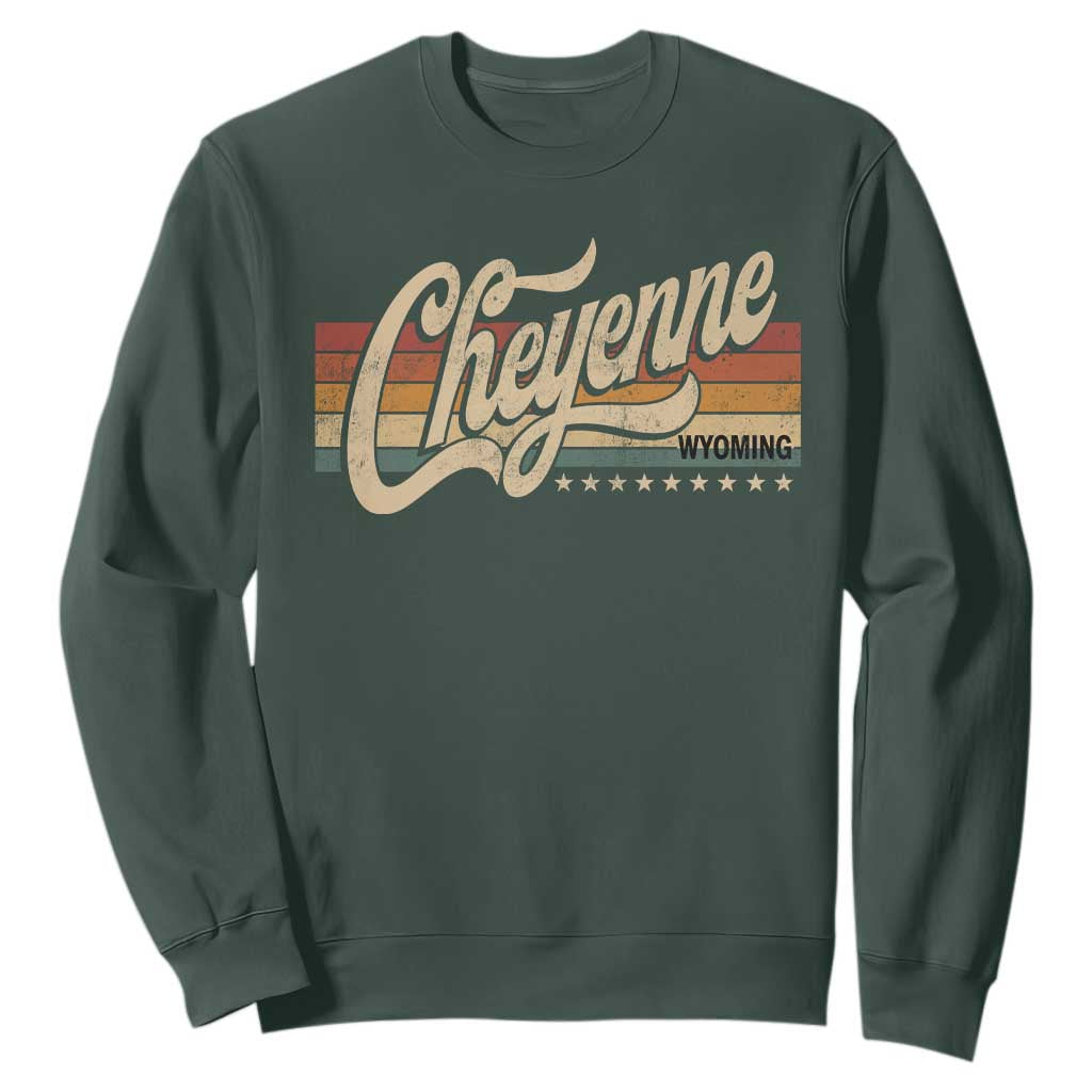Cheyenne Wyoming Pride Retro Vintage WY State Sweatshirt