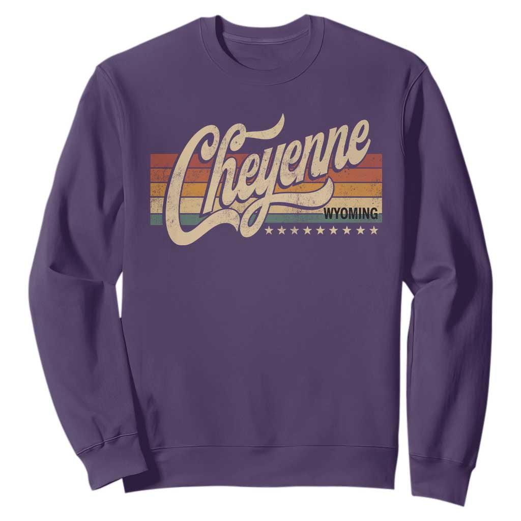 Cheyenne Wyoming Pride Retro Vintage WY State Sweatshirt