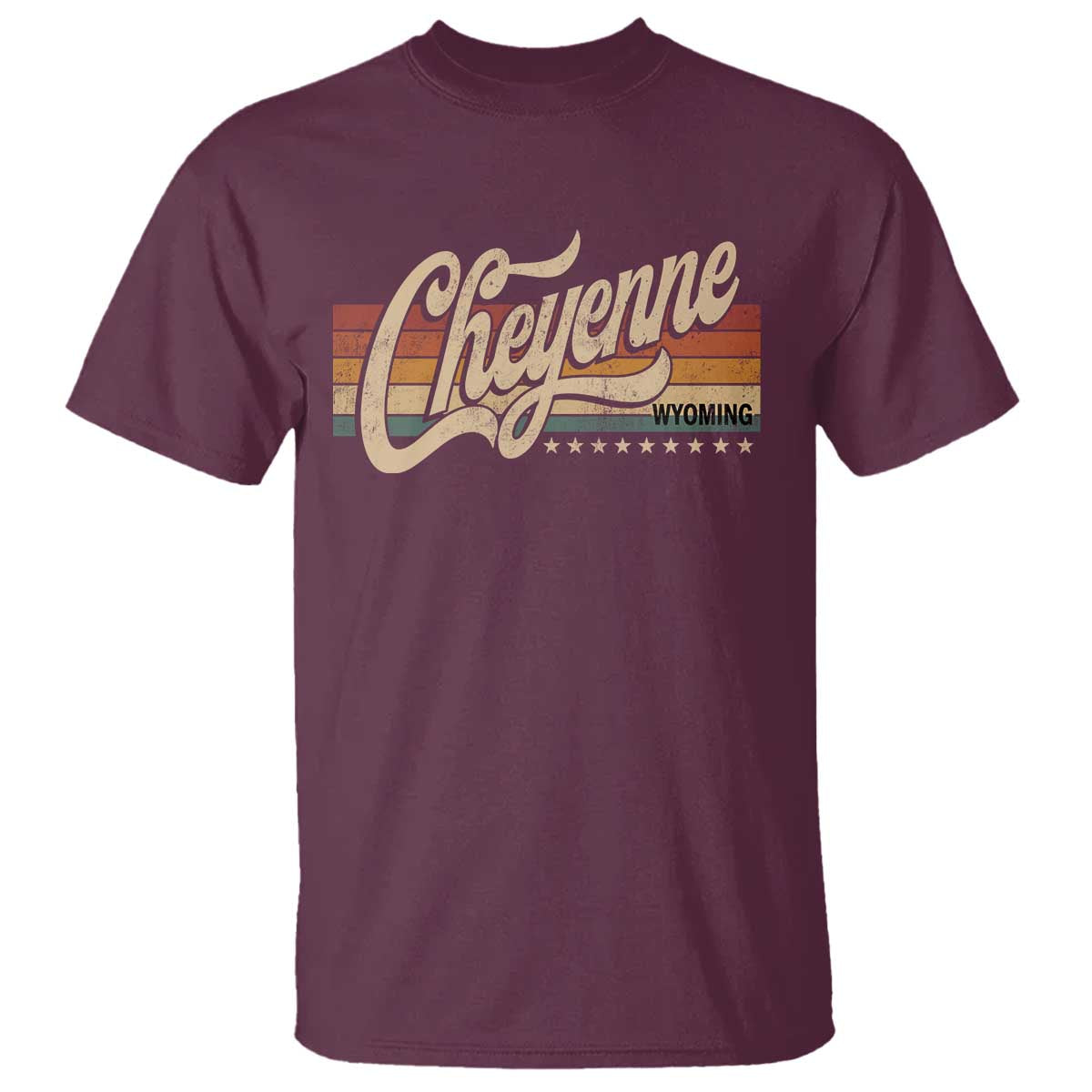 Cheyenne Wyoming Pride Retro Vintage WY State T Shirt