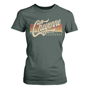 Cheyenne Wyoming Pride Retro Vintage WY State T Shirt For Women
