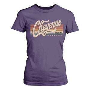 Cheyenne Wyoming Pride Retro Vintage WY State T Shirt For Women