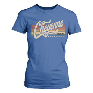 Cheyenne Wyoming Pride Retro Vintage WY State T Shirt For Women