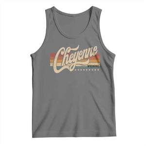 Cheyenne Wyoming Pride Retro Vintage WY State Tank Top