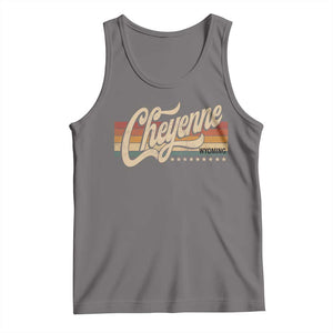 Cheyenne Wyoming Pride Retro Vintage WY State Tank Top