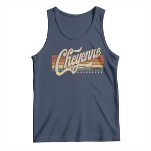 Cheyenne Wyoming Pride Retro Vintage WY State Tank Top