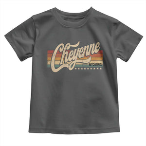 Cheyenne Wyoming Pride Retro Vintage WY State Toddler T Shirt